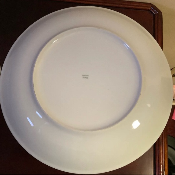 French Limoges Apilco Village Scenes Cheese Plate \ Dessert Set - 7 Piece Set - Picture 11 of 13